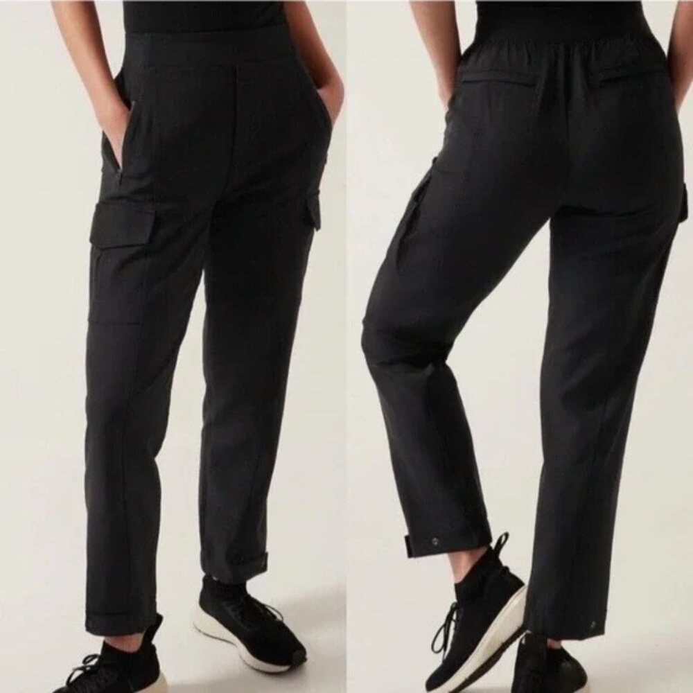 ATHLETA Endless Cargo High Rise Jogger Pants Size 0